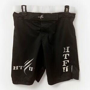 HTFU Mens MMA Shorts 34 Jiu Jitsu Grappling‎ Active Elastic Waist Drawstring